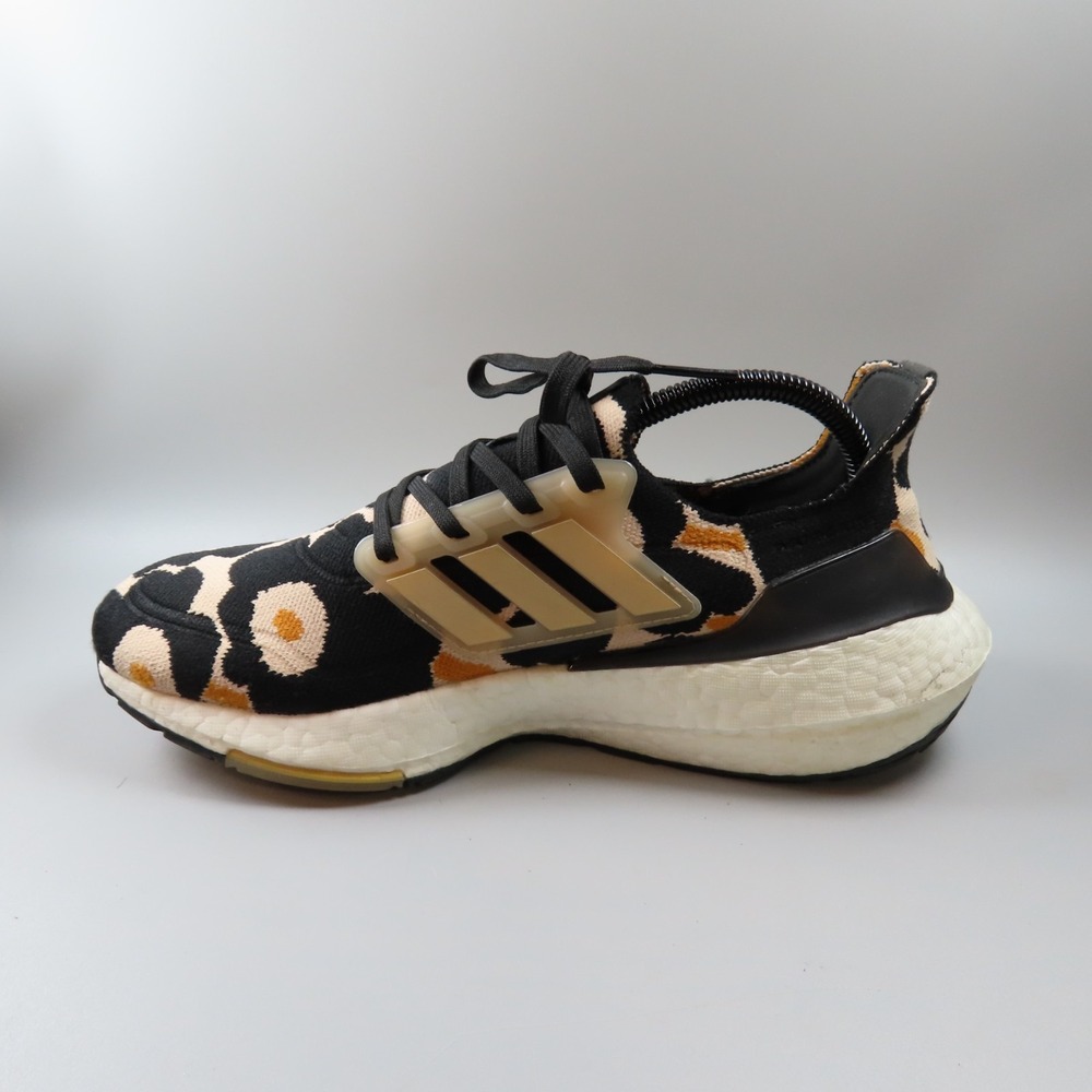 Adidas x Marimekko Unikko ULTRABOOST 21 Womens 8.5 Black Blush Gold Running - Picture 5 of 9